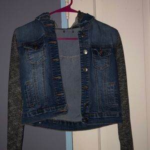 Jean jacket hoodie